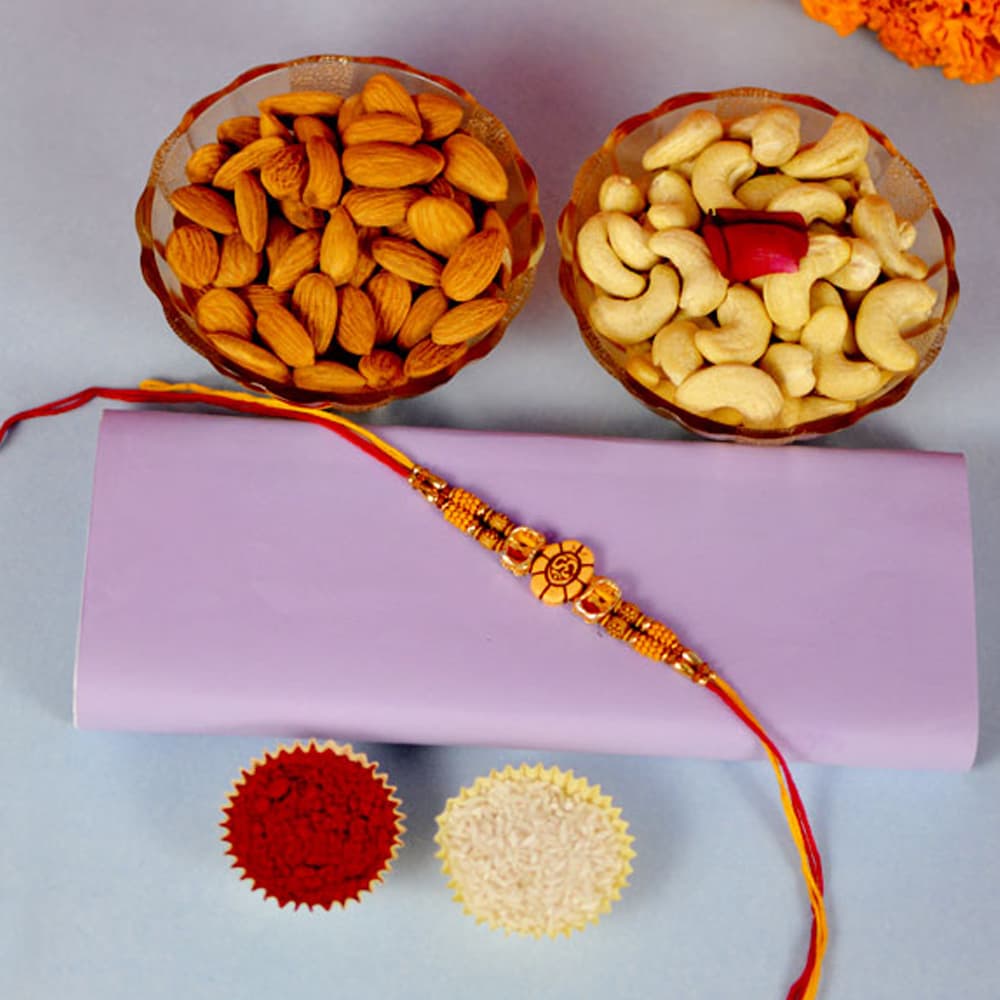 Kaju and Almond With Rakhi