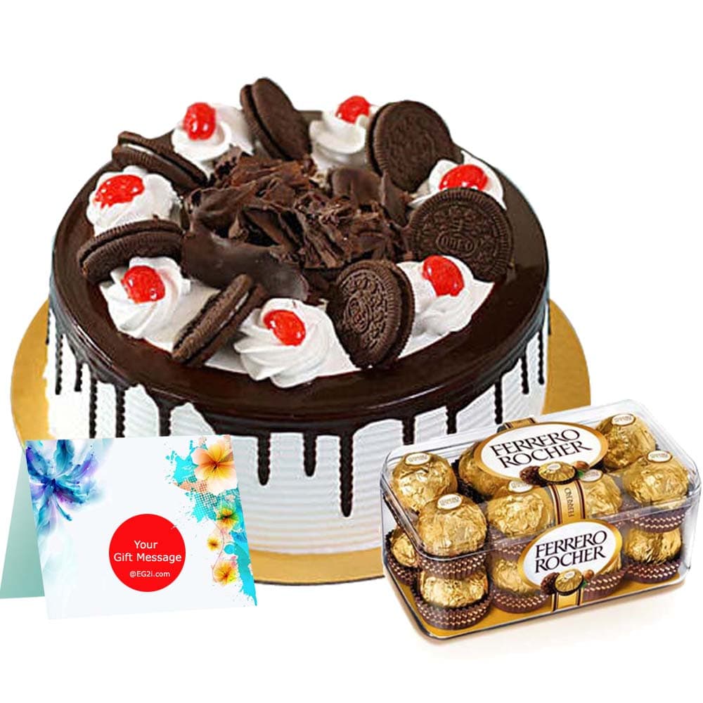 Black Forest Oreo Cake with Ferrero Rocher Chocolate