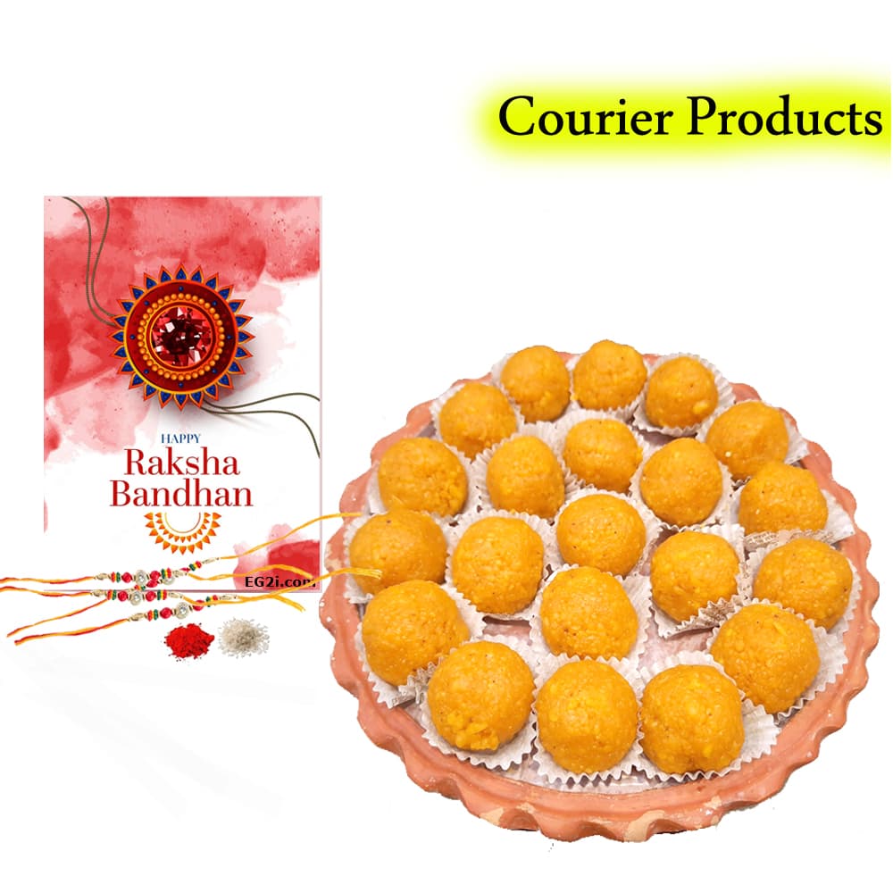 Motichur Laddu from Balaram Mallick and Radharaman Mallick with Rakhi