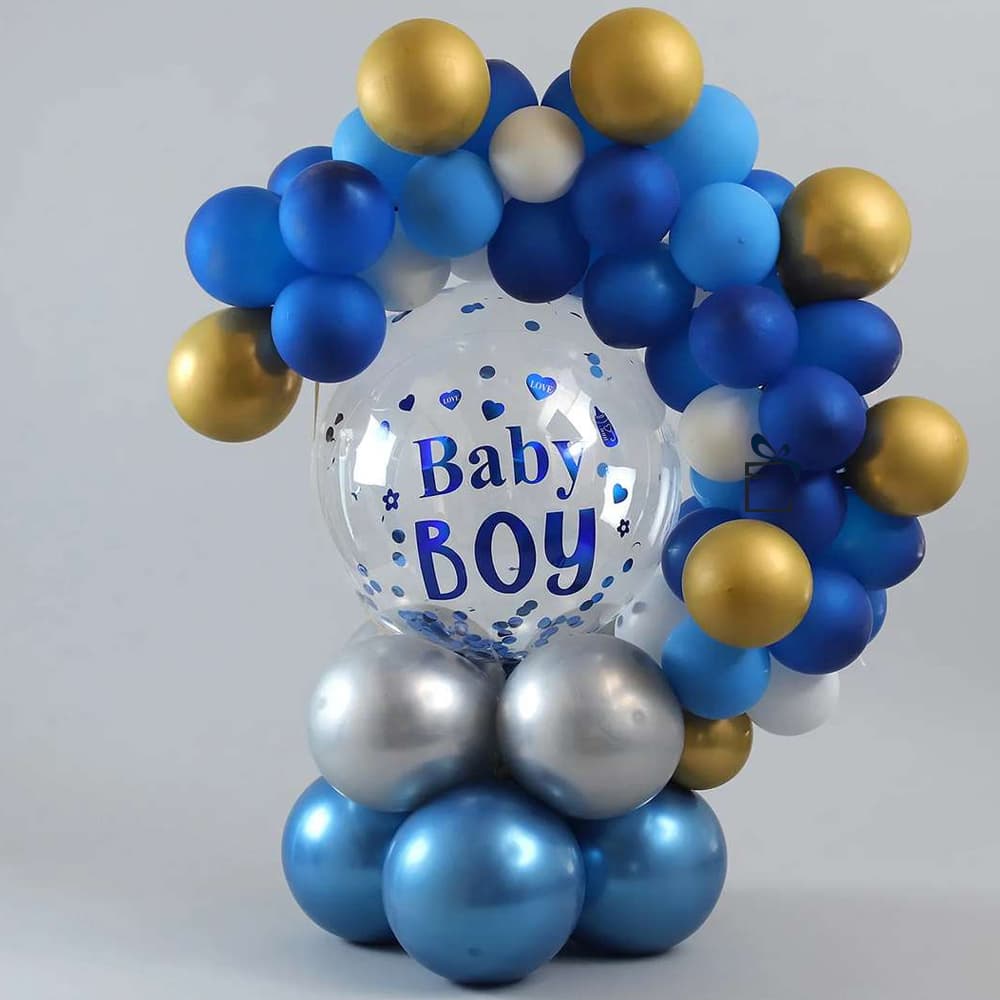 Baby Boy Balloons Bouquet