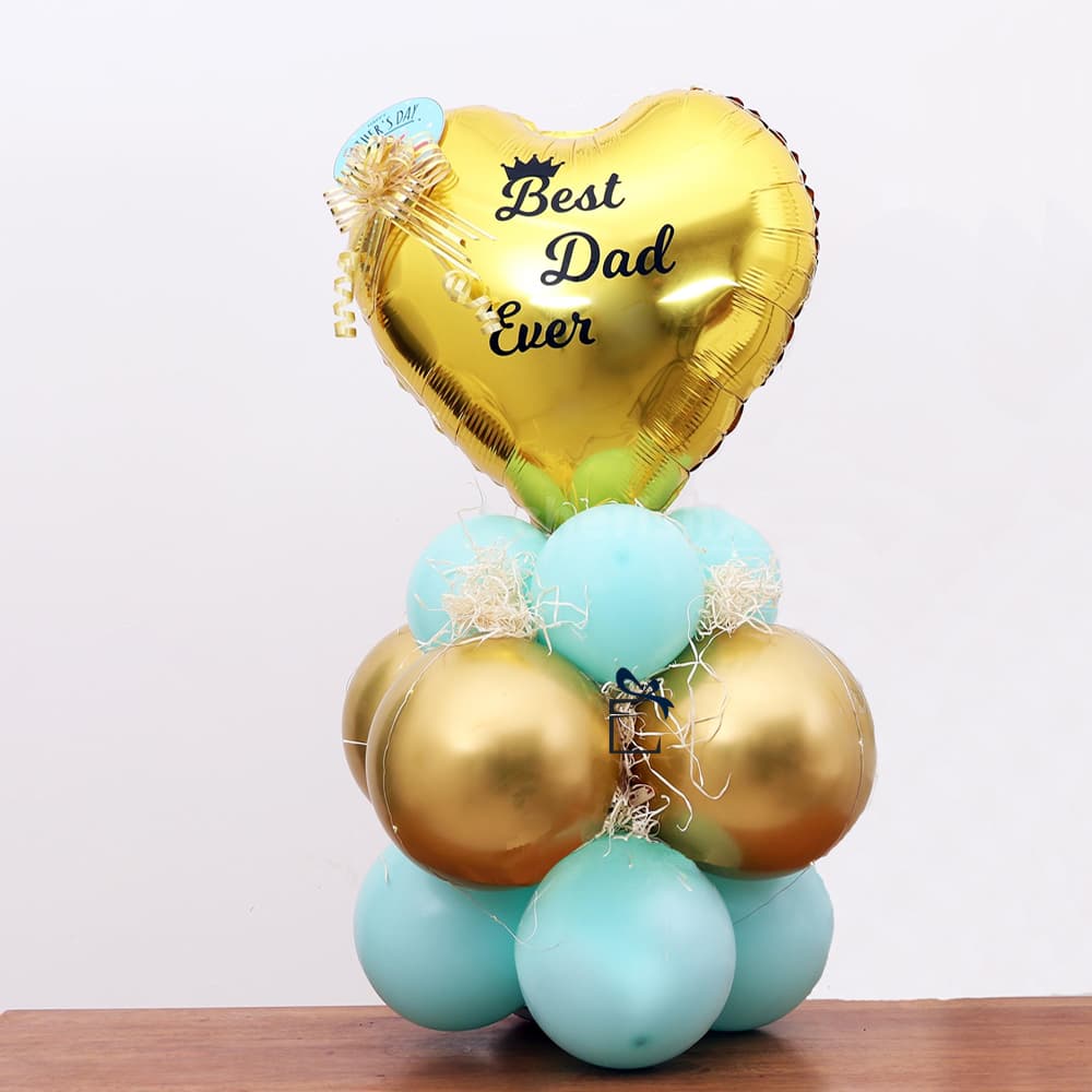 Heart Foil with Balloons Boquet