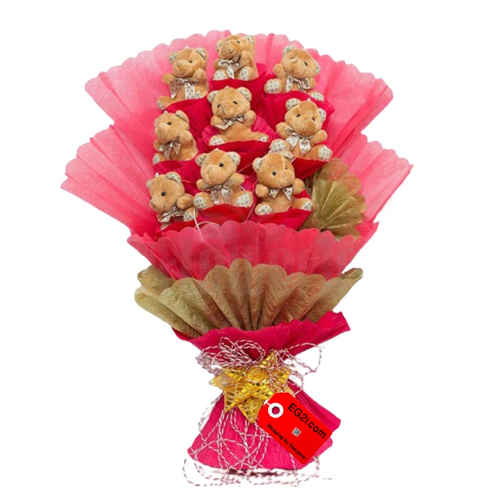 Nine Softy in a Boquet