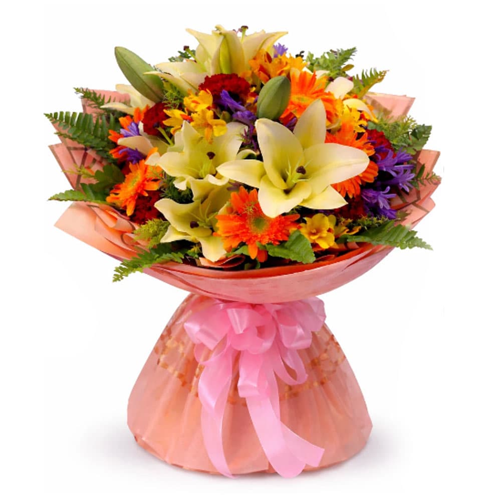 Diwali Festive Mixed Flower Bouquet