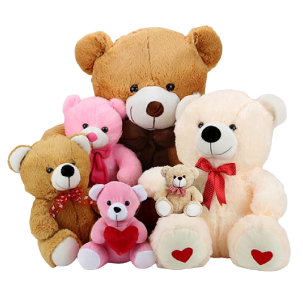 Room of Mixed color Teddy bear