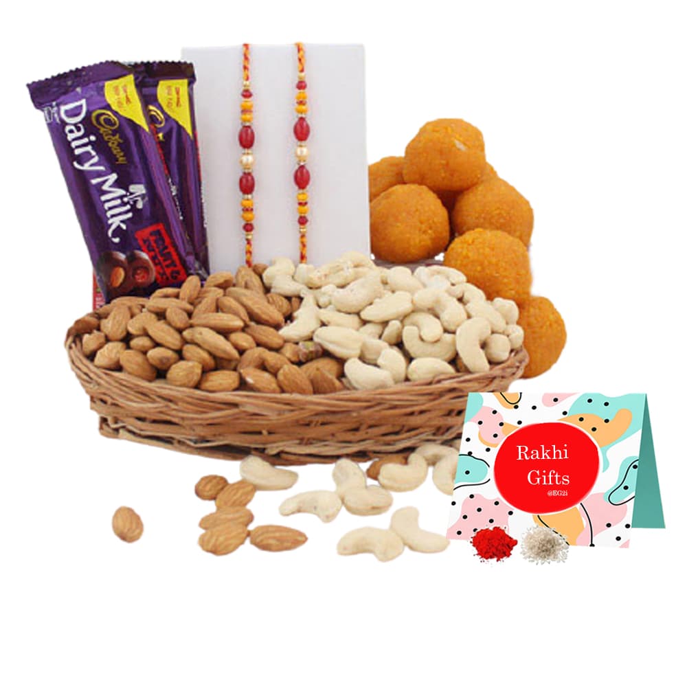 Cashew Almond laddu Fruit n Nut and Rakhi