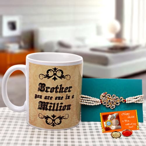 Personalized Mug with Rakhi