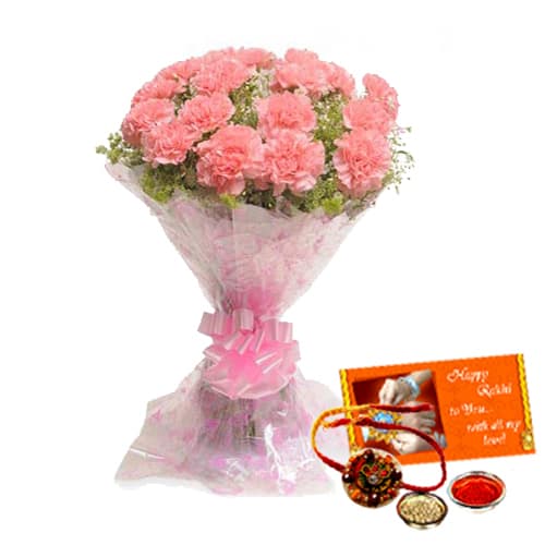 Pink Gold With Rakhi