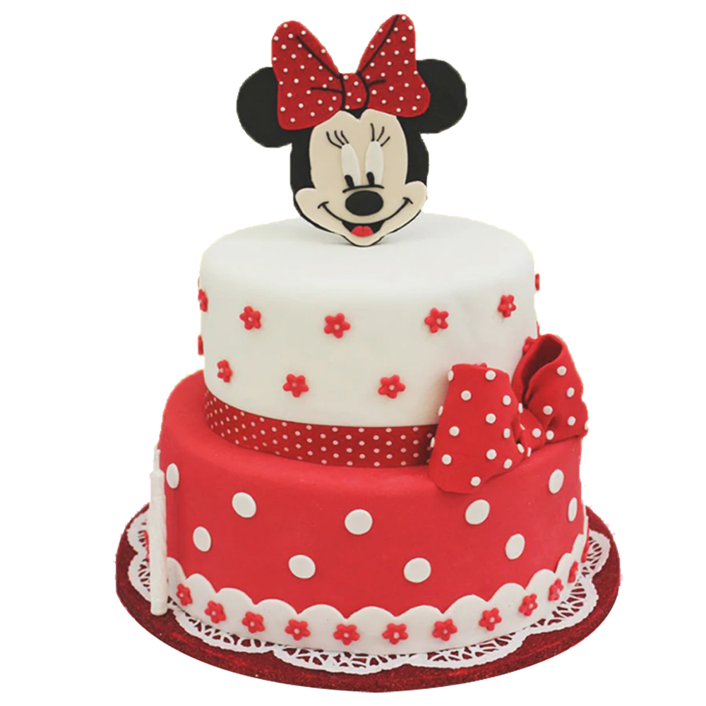 Micky Fondant Two Tier Cake Birthday Cake Cakes To India Online 